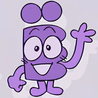 😃 dibujo animado, personaje, animación, morado, dibujo telegram sticker