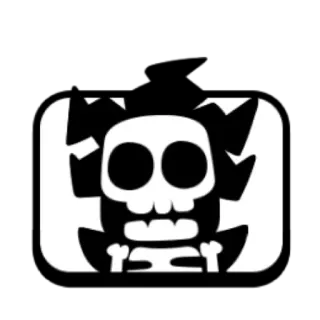 ⚡️ skull, death, danger, bones, halloween telegram sticker