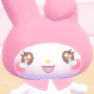 😃 My Melody My Melody, Sanrio, lindo, kawaii, conejo, rosa telegram sticker