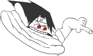 💩 Sasuke Uchiha Naruto anime, sasuke, naruto, sticker, cartoon telegram sticker