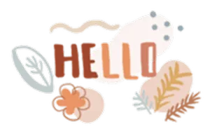 🍋 HELLO 你好, 问候, 植物, 装饰, 贴纸 telegram sticker