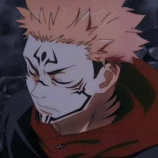 😐 Ryomen Sukuna Jujutsu Kaisen アニメ, 漫画, 呪霊, 悪魔, 宿儺 telegram sticker