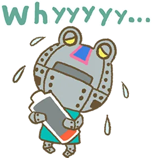 🔌 whyyyyy... robot, triste, agotado, batería, pegatina, dibujo animado, fracaso, decepción whatsapp sticker