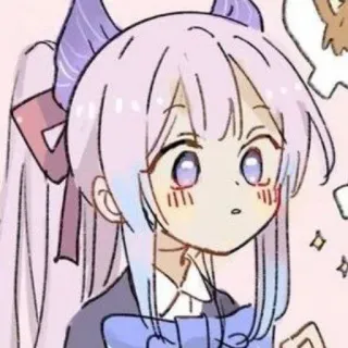 🧼 Anime, Cartoon, Mädchen, Niedlich, Illustration, Kunst telegram sticker