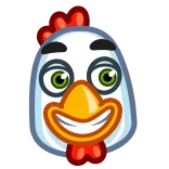 🐔 닭, 동물, 만화, 새, 가금류 telegram sticker