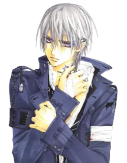 ❄ Zero Kiryu Vampire Knight Anime, Vampiro, Zero Kiryu, Masculino, Sangre, Vendajes telegram sticker