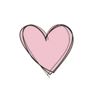 ❤️ Herz, Liebe, Rosa, Gekritzel, Valentinstag, Romantisch, Zeichnung whatsapp sticker