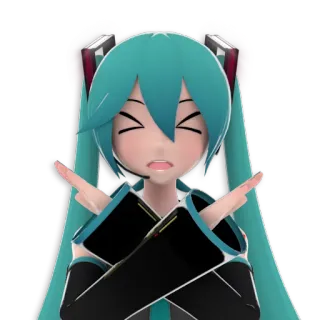 VR - Hatsune Miku telegram stickers