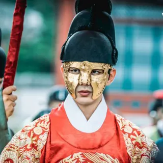 ☠️ Coreano, Maschera, Abito tradizionale, Storico, Cerimonia whatsapp sticker