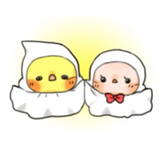 👻 mignon, poussin, bébé, fantôme, kawaii, effrayant, adorable, dessin animé telegram sticker