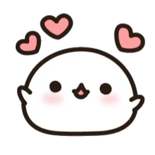 💕 cute, hearts, love, blob, cartoon, sweet telegram sticker