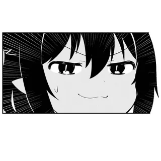🤩 Anime, Manga, Kreskówka, Zadowolony z siebie, Wyraz twarzy telegram sticker