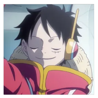 😴 Luffy One Piece Anime, Durmiendo, Lindo, Luffy, One Piece telegram sticker