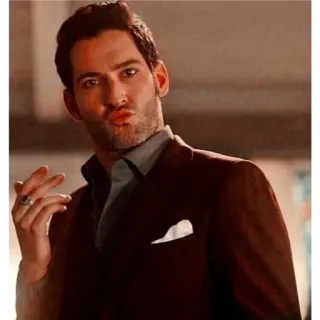 🙂 Lucifer Morningstar Lucifer Lucifer, Tom Ellis, Lucifer Morningstar, acara TV, karakter, fantasi telegram sticker