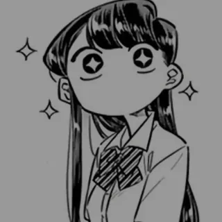 ➰ Komi Shouko Komi Can't Communicate Anime, Manga, Komi Can't Communicate, Komi Shouko, süß, schüchtern, Schulmädchen telegram sticker