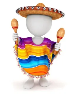 🎩 mexican, maracas, poncho, sombrero, celebration telegram sticker