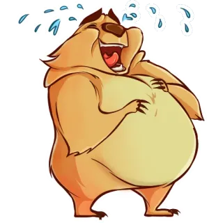 😂 ours, rire, dessin animé, animal, drôle, joyeux telegram sticker