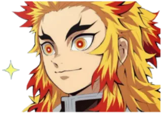 ✨ Rengoku Kyoujurou Demon Slayer Rengoku, Anime, Demon Slayer, Feu, Pilier whatsapp sticker