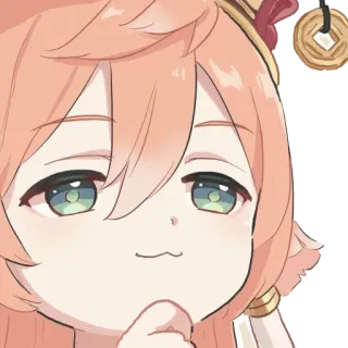 😏 Yanfei Genshin Impact Anime, Gra wideo, Postać, Genshin Impact, Yanfei, Zadowolony z siebie telegram sticker