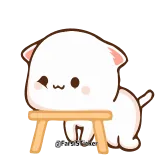 ☺️ 猫, かわいい, カワイイ, 動物, 漫画, ステッカー whatsapp sticker