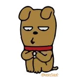 ✨ Dinomiuf Hund, Cartoon, Tier, Süß, Haustier whatsapp sticker