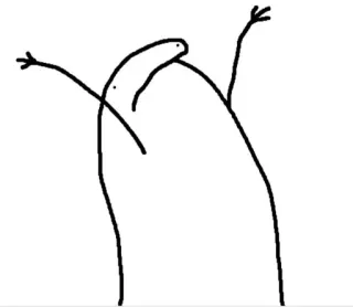 😲 Strichmännchen, abstrakt, minimalistisch, lustig, Humor telegram sticker
