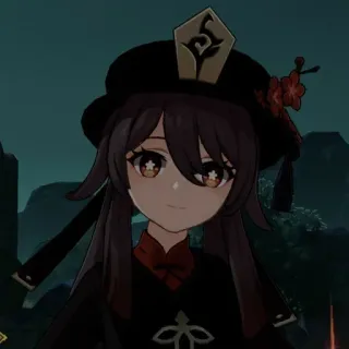 🙂 Hu Tao Genshin Impact Аниме, Видеоигра, Genshin Impact, Ху Тао, Персонаж, Игра telegram sticker