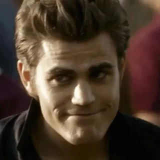 😊 Stefan Salvatore The Vampire Diaries вампир, подростковая драма, сверхъестественное, Стефан Сальваторе, сериал telegram sticker