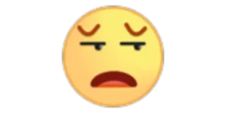 😒 emoji, expression, sad, unhappy, face telegram sticker