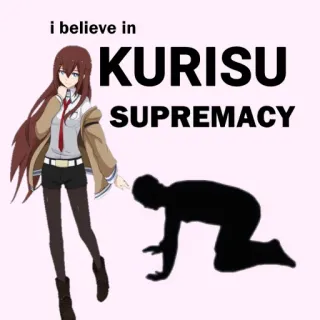 Waifu Supremacy • @SwallowZireael whatsapp stickers