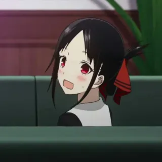 😳 Kaguya Shinomiya Kaguya-sama: Love Is War Аниме, Мультфильм, Кагуя Синомия, Kaguya-sama Love is War, милый, Манга telegram sticker