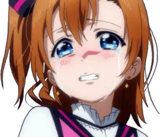 😭 anime, piangere, lacrime, triste, emotivo, ragazza whatsapp sticker