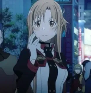 🍂 Asuna Sword Art Online Anime, Karakter, Perempuan, Rambut panjang, Sword Art Online, Asuna whatsapp sticker