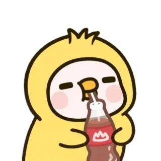 🥤 漫画, かわいい, 飲み物, ソーダ, ボトル telegram sticker