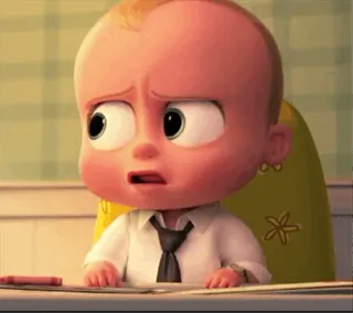 😨 Boss Baby The Boss Baby Hoạt hình, Em bé, Bộ com lê, Cà vạt whatsapp sticker