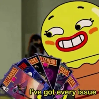 😄 I've got every issue animated, cartoon, funny, the amazing world of gumball, sticker, issue whatsapp sticker