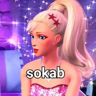 😄 Barbie sokab barbie, sokab, naklejka, blondynka, kreskówka whatsapp sticker