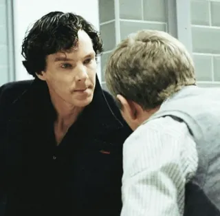 😐 Sherlock Holmes Sherlock sherlock, benedict cumberbatch, sherlock holmes, detective, john watson, tv show, british drama telegram sticker