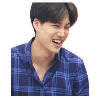 🕶 uomo, sorridente, coreano, felice, persona, maschio telegram sticker