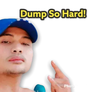 🔥 Dump So Hard! śmieszne, mem, tekst, zbiór, żart telegram sticker