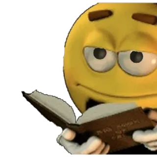 📖 Emoji, Lettura, Libro, Personaggio, Giallo, Studio whatsapp sticker