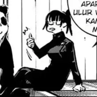🥢 Maki Zenin Jujutsu Kaisen Anime, Manga, Cartone animato, Maki Zenin, Jujutsu Kaisen whatsapp sticker