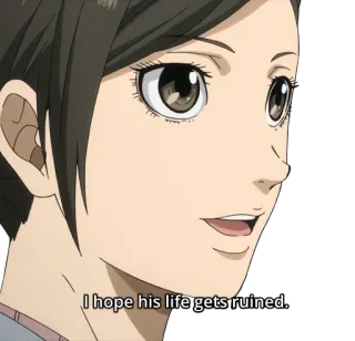 😄 I hope his life gets ruined. Anime, Mädchen, Hoffnung, Zerstörung whatsapp sticker