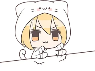 🎵 Animé, Chat, Mignon, Kawaii, Manga telegram sticker