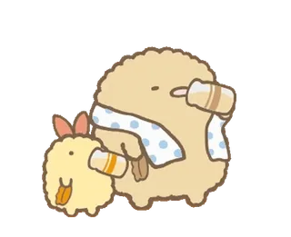 🍐 каваий, милый, Sumikko Gurashi, персонаж, стикер whatsapp sticker