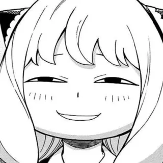 ➖ Anya Forger Spy × Family Anya, anime, manga, Spy x Family, cute, smiling, cartoon telegram sticker