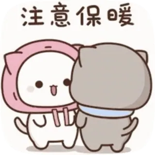 🙊 注意保暖 carino, cartoni animati, animali, amicizia, calore telegram sticker