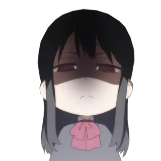 😠 anime, character, angry, expression, chibi whatsapp sticker