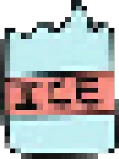 ❄ ICE GLACE, Pixel Art, Blocs, Cubes, Cool, Glacial telegram sticker