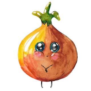 🥺 zwiebel, gemüse, essen, süß, aufkleber, kawaii telegram sticker